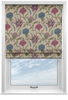 Acanthium, Foxglove - Twist&Fit Roman Blind